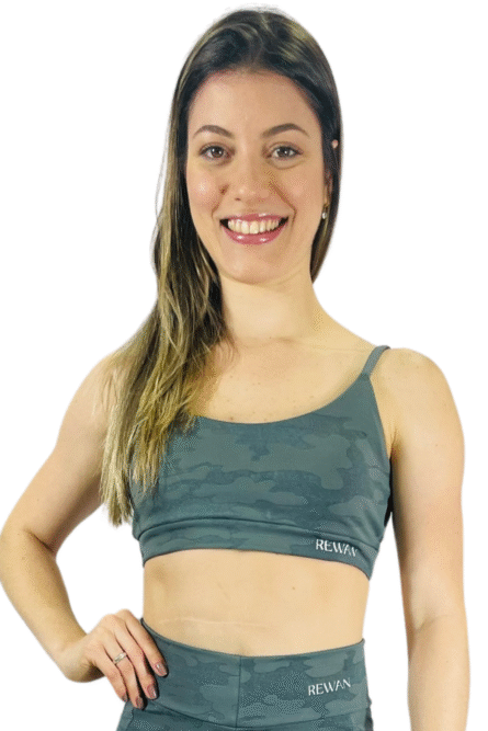 TOP ALCINHA CINZA CAMUFLADO - Imagem 1