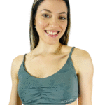 TOP ALCINHA FRANZIDO CINZA CAMUFLADO