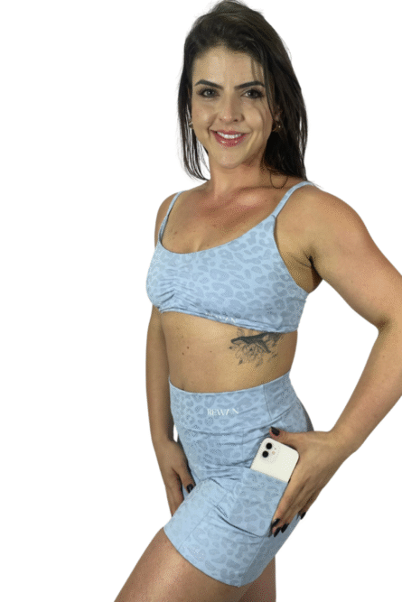 SHORT COM BOLSO BLUE SHINE - Imagem 2