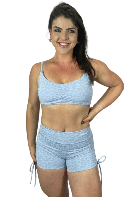 SHORT AMARRAÇÃO LATERAL BLUE SHINE - Imagem 1