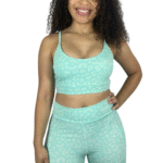 SHORTS COM BOLSO VERDE ESTAMPADO