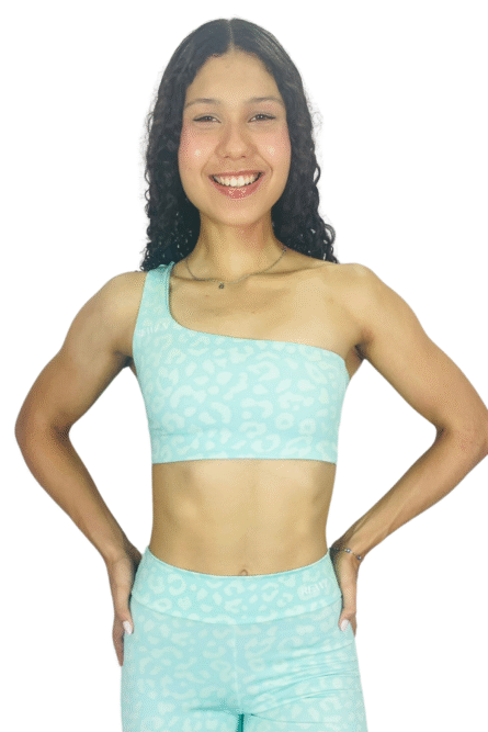 TOP OMBRO VERDE ESTAMPADO - Imagem 1