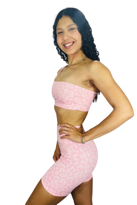 SHORT BÁSICO ROSA ESTAMPADO - Imagem 2