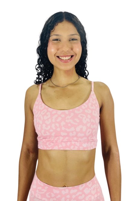 TOP ALCINHA ROSA ESTAMPADO - Imagem 1