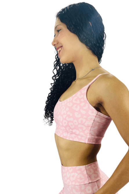 TOP ALCINHA ROSA ESTAMPADO - Imagem 2