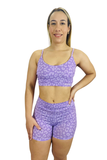 SHORT BÁSICO LILAS ESTAMPADO - Imagem 1
