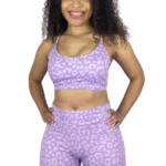 SHORTS COS ALTO LILAS ESTAMPADO