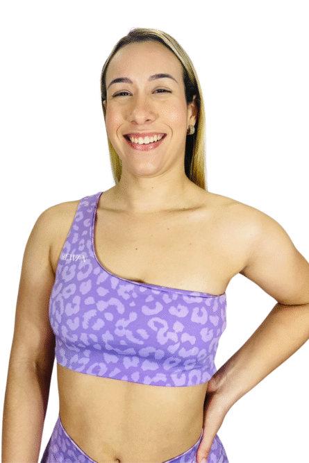 TOP OMBRO LILAS ESTAMPADO - Imagem 1