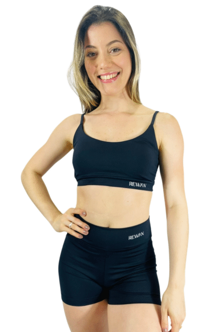 SHORT BÁSICO PRETO POLIAMIDA - Imagem 1