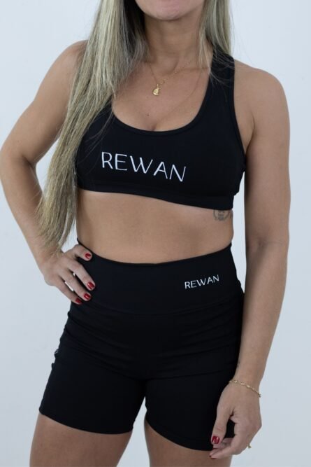 SHORT COM BOLSO PRETO POLIAMIDA BLACKOUT - Imagem 4