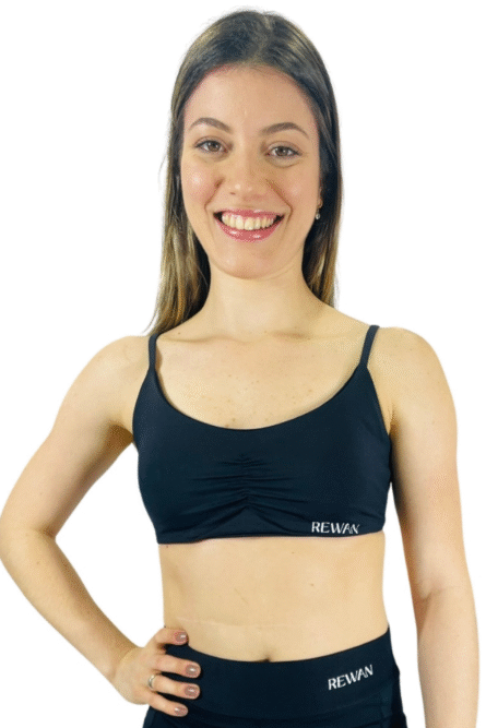 TOP FRANZIDO PRETO POLOAMIDA - Imagem 1
