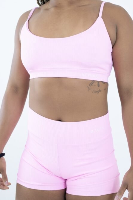 SHORT COS ALTO ROSA CANELADO - Imagem 5