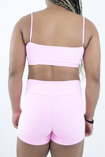 SHORT COS ALTO ROSA CANELADO - Imagem 2