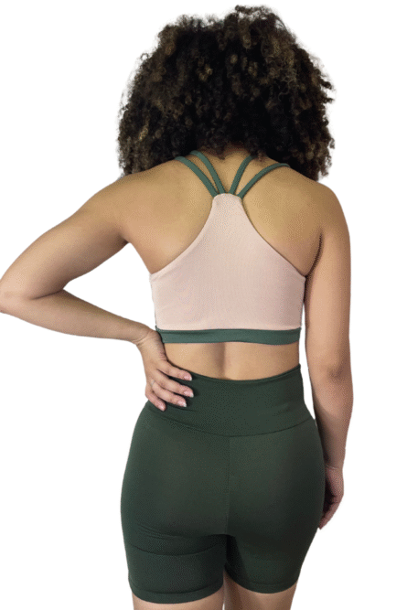 TOP 2 ALÇA NUDE COM VERDE - Imagem 2
