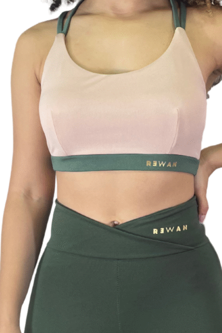 TOP 2 ALÇA NUDE COM VERDE - Imagem 4