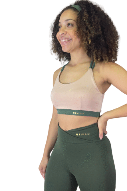TOP 2 ALÇA NUDE COM VERDE - Imagem 3