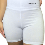 SHORTS COS ALTO BRANCOAZUL BOLINHA