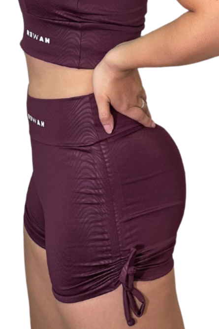 SHORT LEVANTA BUMBUM BORDO 3D - Imagem 4