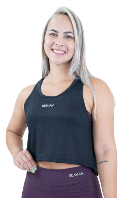 CROPPED REGATA PRETO - Imagem 1