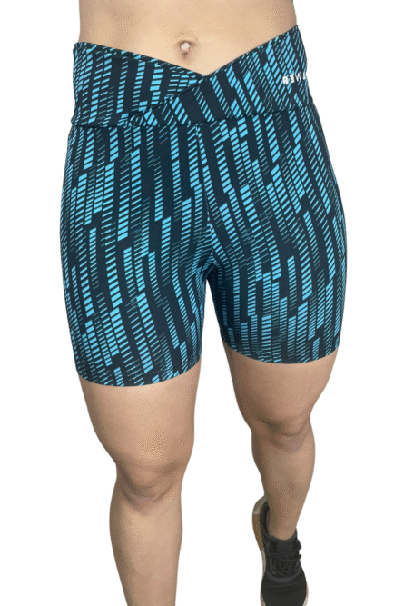 SHORT ACINTURADO AZUL MESCLADO - Imagem 2