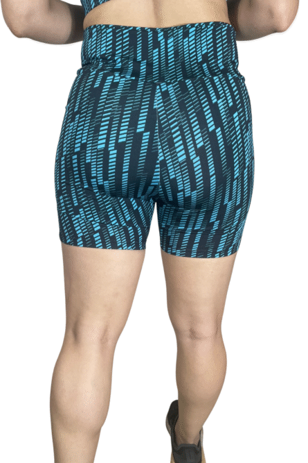 SHORT ACINTURADO AZUL MESCLADO - Imagem 4
