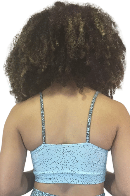 TOP ALCINHA AZUL BOLINHA - Imagem 2