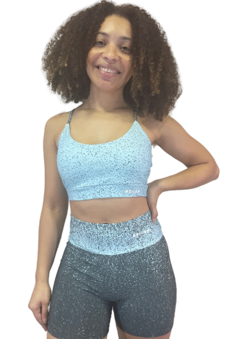 SHORT COS ALTO AZUL BOLINHA - Imagem 1