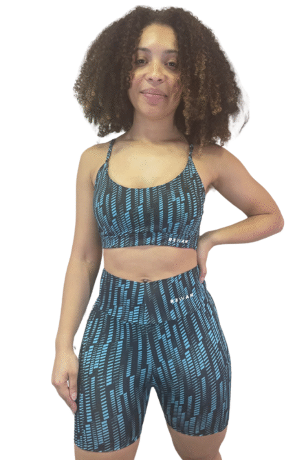 SHORT COS ALTO AZUL ESTAMPADO - Imagem 1