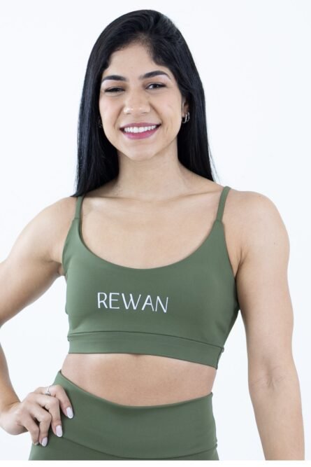 TOP ALCINHA VERDE MUSGO POLIAMIDA - Imagem 1