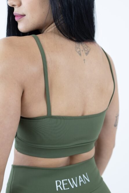 TOP ALCINHA VERDE MUSGO POLIAMIDA - Imagem 3