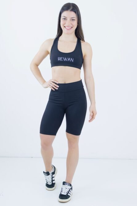 SHORT CICLISTA PRETO POLIAMIDA BLACKOUT - Imagem 1