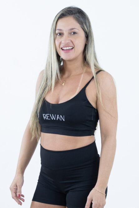 TOP ALCINHA PRETO POLIAMIDA BLACKOUT - Imagem 3