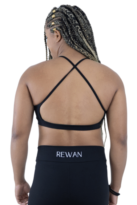 TOP CROSS PRETO POLIAMIDA BLACKOUT - Imagem 3