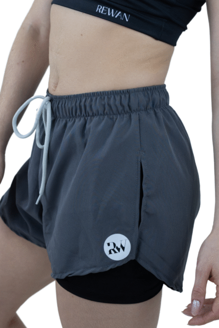 SHORTS TACTEL DE CORRIDA CINZA - Imagem 4