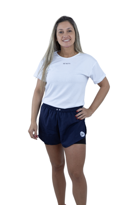SHORTS TACTEL DE CORRIDA AZUL - Imagem 1