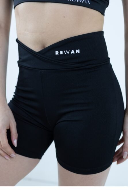 SHORT ACINTURADO PRETO POLIAMIDA - Imagem 4