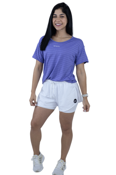 SHORTS TACTEL DE CORRIDA BRANCO - Imagem 1