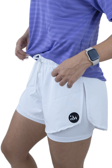 SHORTS TACTEL DE CORRIDA BRANCO - Imagem 2