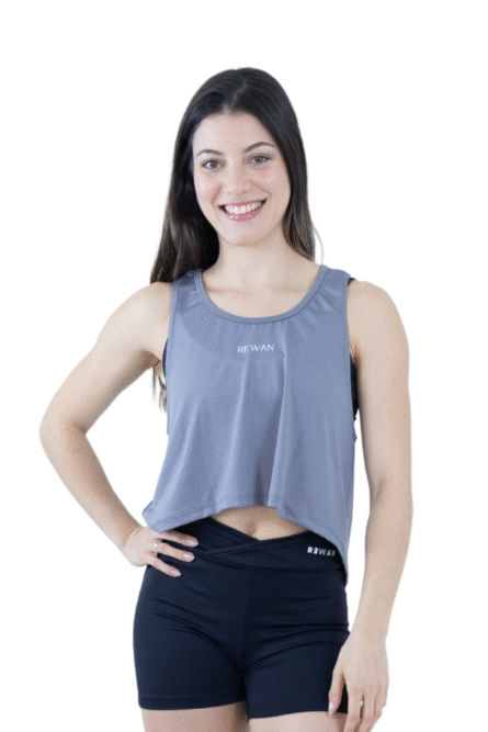 CROPPED REGATA CINZA - Imagem 1