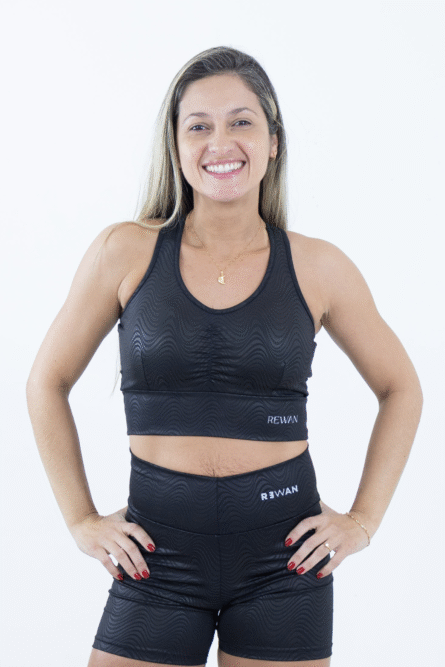 TOP NADADOR FRANZIDO PRETO 3D - Imagem 1