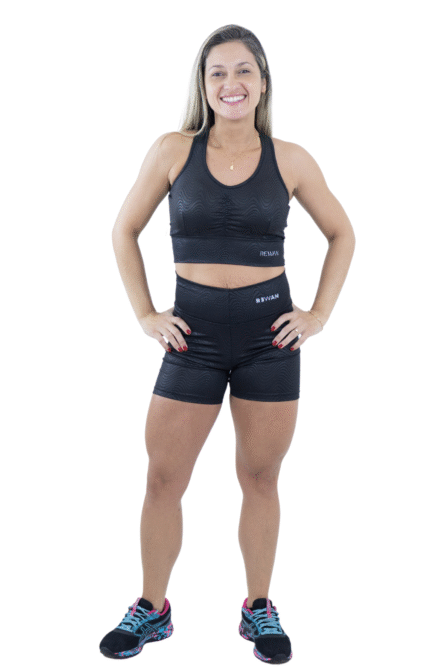 SHORT COS ALTO PRETO 3D - Imagem 1