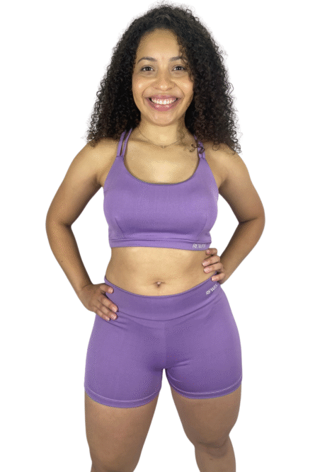 SHORT COM BOLSO LAVANDA - Imagem 1