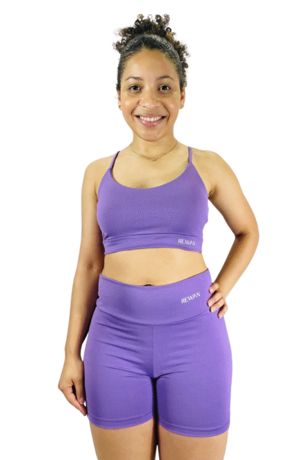 SHORT COS ALTO LAVANDA - Imagem 1