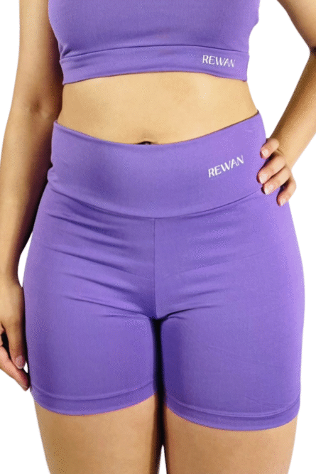 SHORT COS ALTO LAVANDA - Imagem 2
