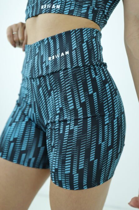 SHORTS COS ALTO AZUL MESCLADO - Imagem 4