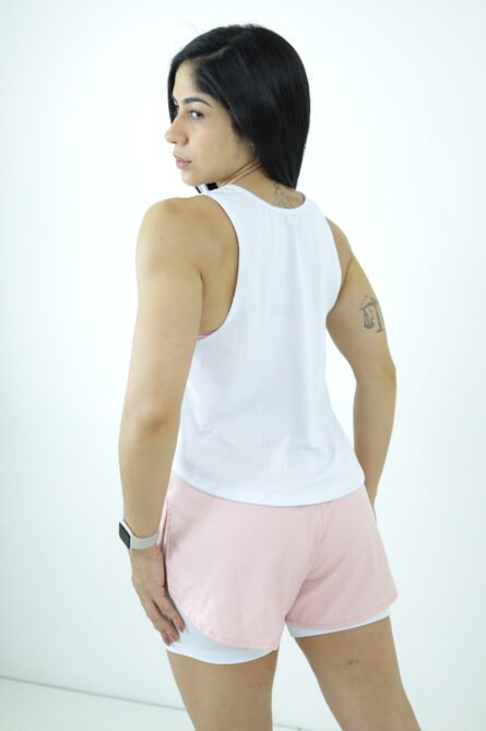 SHORTS TACTEL DE CORRIDA ROSA - Imagem 5