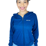 CASACO COM CAPUZ AZUL