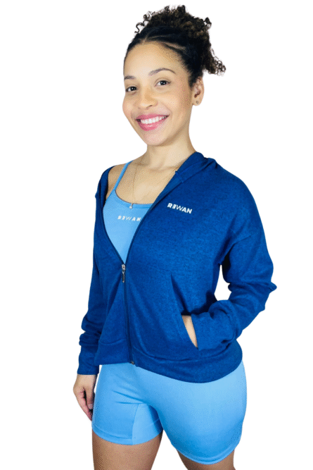 CASACO COM CAPUZ AZUL - Imagem 3