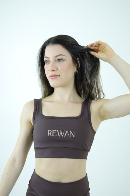 TOP FIT BROWN POLIAMIDA - Imagem 1