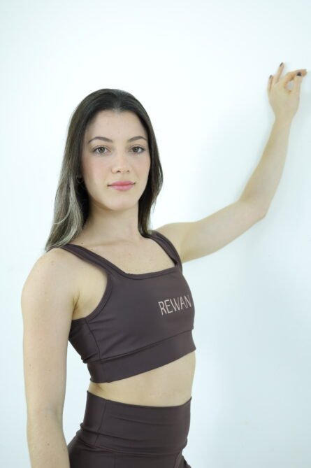 TOP FIT BROWN POLIAMIDA - Imagem 3